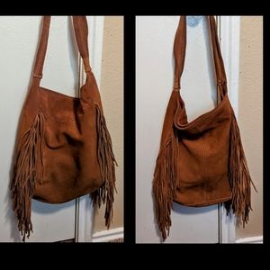 Suede Leather Fringe Purse